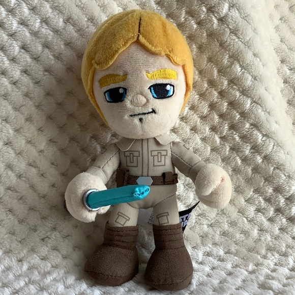 MATTEL Star Wars Luke Skywalker Plush Figure with Light Up Lightsaber Doll - Picture 2 of 12